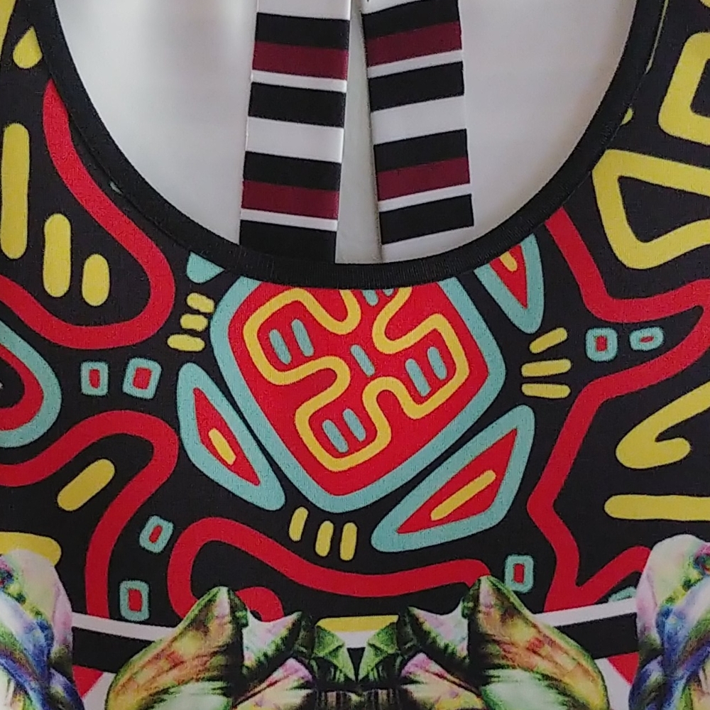 Stunning Clover Canyon Mola Floral Print Dress - Picture 2 of 8